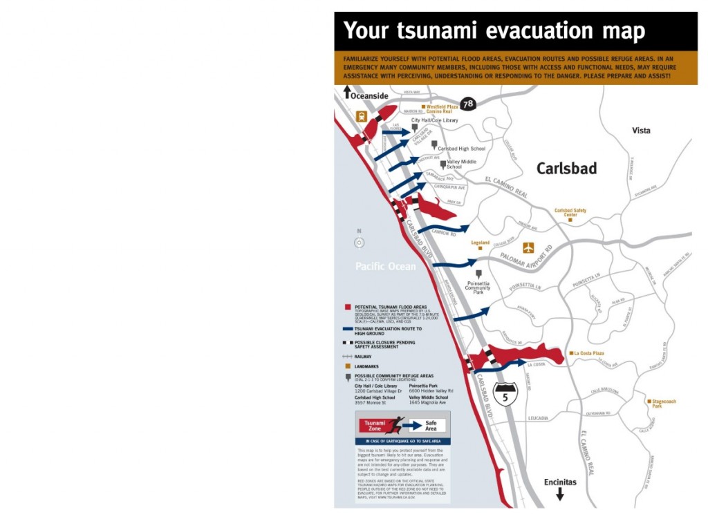 Carlsbad Tsunami Map